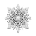 Daisy with snowflakes falling on it tattoo design idea