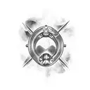 back of speed boat with propeller  tattoo design idea