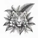 Amazon rainforest tattoo design idea