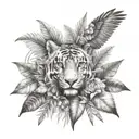 Amazon rainforest tattoo design idea