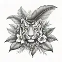 Amazon rainforest tattoo design idea