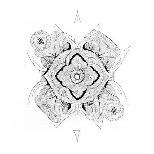 mantra tattoo design idea