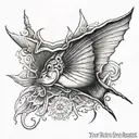 rays and year 2004 tattoo design idea