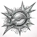 rays and year 2004 tattoo design idea