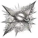 rays and year 2004 tattoo design idea