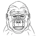Gorilla tattoo design idea