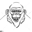 Gorilla tattoo design idea