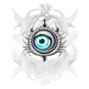 bracelet dragon eye dripping  tattoo design idea