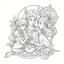 friends, 1312 tattoo design idea