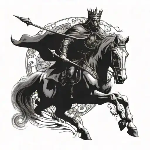 king baldwin iv tattoo design idea