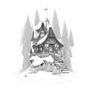  the lyrics "Dont know if snow whites house is near or far away..." with falling leaves around it tattoo design idea