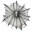 Spider web with farts on the side tattoo design idea