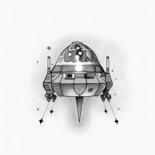 ufo tattoo design idea