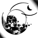 lunar phases  tattoo design idea