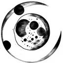 lunar phases  tattoo design idea