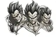 Vegeta tattoo design idea