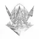 annunaki und die Pyramiden von Gizeh  tattoo design idea