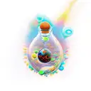 time in a bottle tattoo design idea