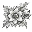 small minimalist style black color tatoo for ladys back tattoo design idea