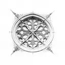 cathedral window  tattoo design idea