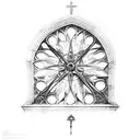cathedral window  tattoo design idea