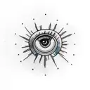turkey eye tattoo design idea