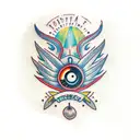 turkey eye tattoo design idea