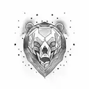 bear skull tattoo tattoo design idea