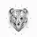 bear skull tattoo tattoo design idea