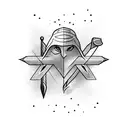 arrow bow tattoo design idea