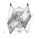 arrow bow tattoo design idea