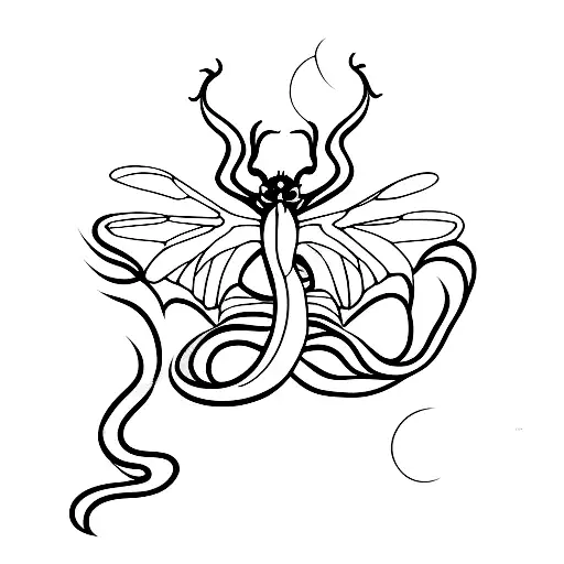 dragon-fly tattoo design idea
