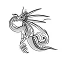 dragon-fly tattoo design idea