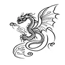 dragon-fly tattoo design idea