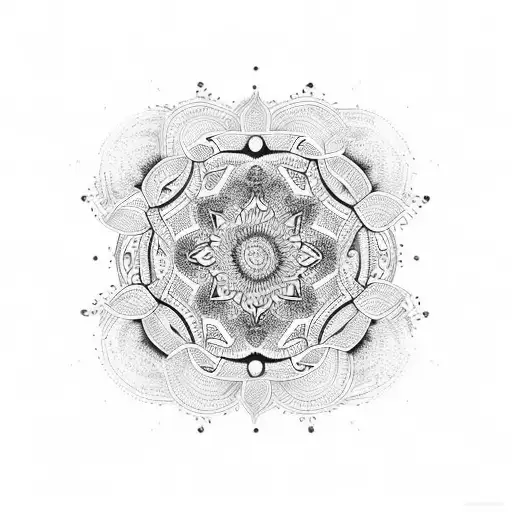 mandala snake sleeve cancer tattoo design idea