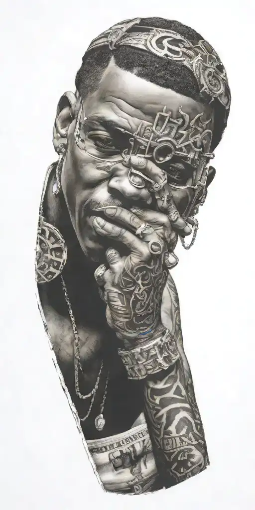 hip-hop scene  tattoo design idea