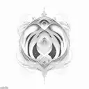 sine wave tattoo design idea