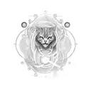 sine wave tattoo design idea