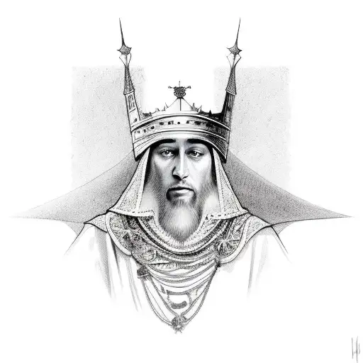 King Baldwin IV tattoo design idea