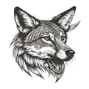 coyote tattoo design idea