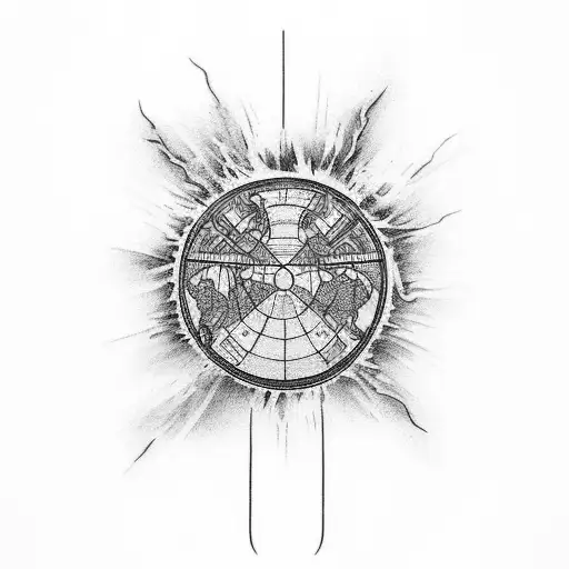 tattoo design with lyrics we didn't start the fire, the world's been burning since the world's been turning tattoo design idea