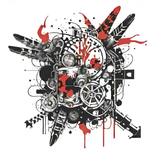 "EVERYBODY DIES IN THEIR NIGHTMARES" tattoo design idea