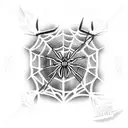 Spider Web tattoo design idea