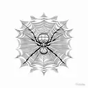 Spider Web tattoo design idea