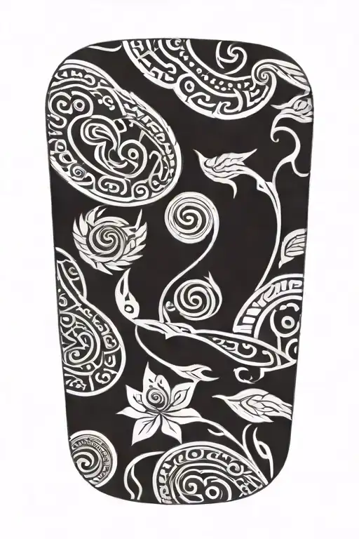 maori arm sleeve tattoo design idea