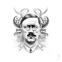hitler as a viking tattoo design idea