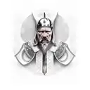 Viking hitler tattoo design idea