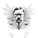 hitler as a viking tattoo design idea