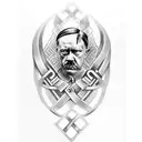 hitler as a viking tattoo design idea