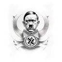 hitler as a viking tattoo design idea